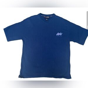 Graphic Y2K fubu - for us by us blue t shirt size larger L